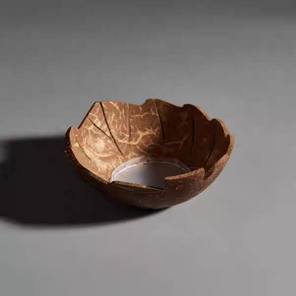 Coconut Shell Strainer for Tea Brewing
