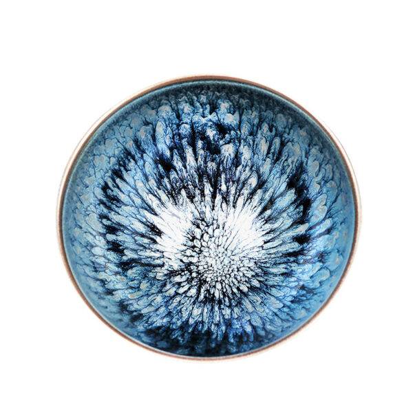 Jianzhan "Silver Blue Mudan" Stoneware Cup