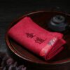 Royal Red "Way of the Teapot" Tea Towel