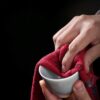 Royal Red "Way of the Teapot" Tea Towel