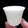 Mutton Fat Jade Porcelain "Bell-Shaped Spun" Tea Cup
