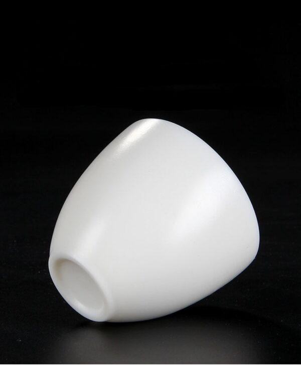 Mutton Fat Jade Porcelain "Egg-Shaped Smooth" Tea Cup