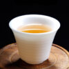 Mutton Fat Jade Porcelain "Bell-Shaped Spun" Tea Cup