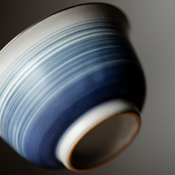 Blue Swirl Ceramic Gaiwan