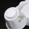 Plum Blossoms Gaiwan and Tea Boat with Optional Matching Cups