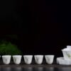 Plum Blossoms Gaiwan and Tea Boat with Optional Matching Cups