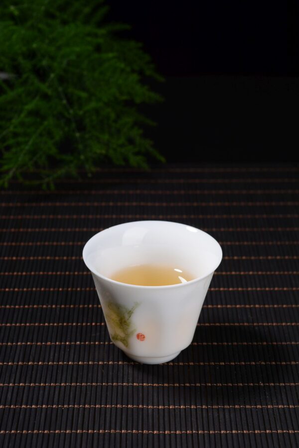Plum Blossoms Gaiwan and Tea Boat with Optional Matching Cups