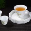 Plum Blossoms Gaiwan and Tea Boat with Optional Matching Cups