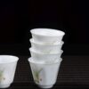 Plum Blossoms Gaiwan and Tea Boat with Optional Matching Cups