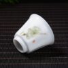 Plum Blossoms Gaiwan and Tea Boat with Optional Matching Cups