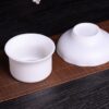 Mutton Fat Jade Porcelain "Bai Ci" Strainer