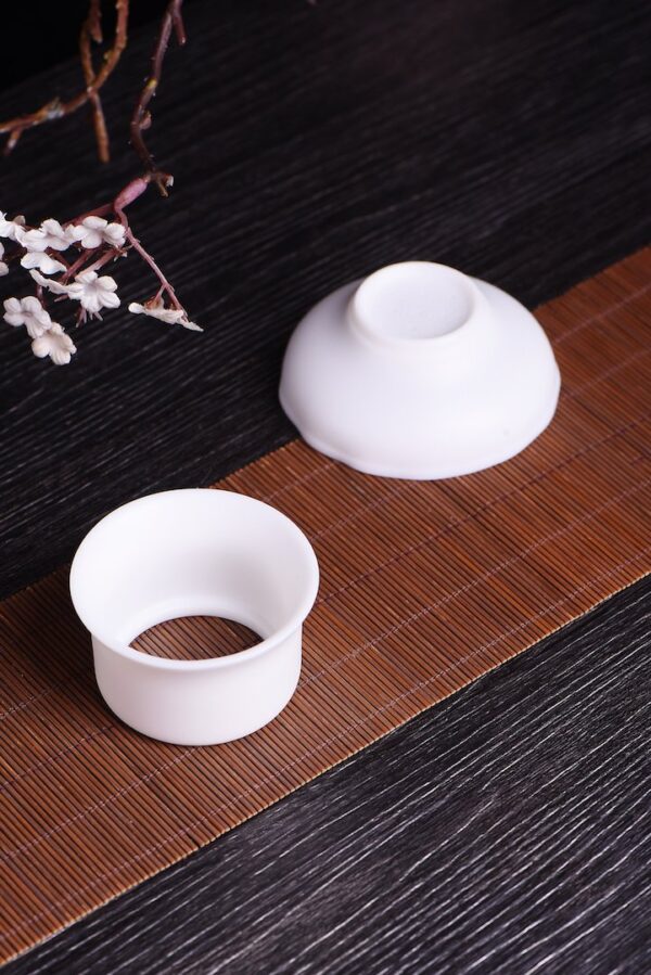 Mutton Fat Jade Porcelain "Bai Ci" Strainer
