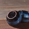 Cobalt Blue Gradient Glazed Tea Cups for Gong Fu Tea * Set of 2