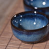 Cobalt Blue Gradient Glazed Tea Cups for Gong Fu Tea * Set of 2