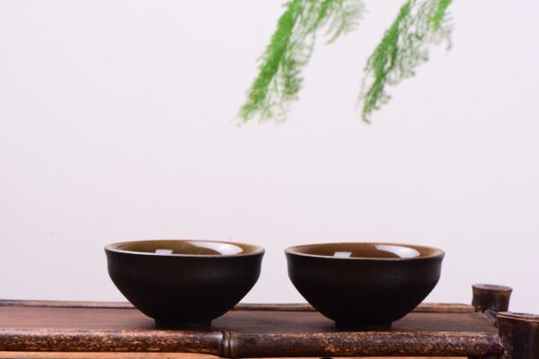 Blue Dragon Eye Tian Mu Glazed Ceramic Cups