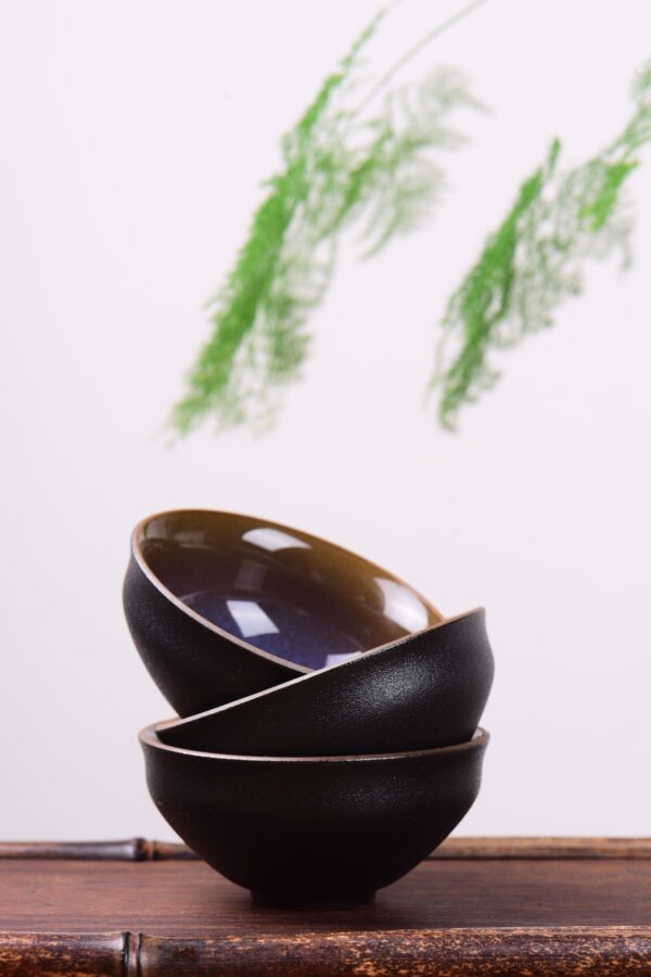 Blue Dragon Eye Tian Mu Glazed Ceramic Cups