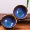 Blue Dragon Eye Tian Mu Glazed Ceramic Cups