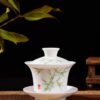 Bamboo Motif Jingdezhen Porcelain Gaiwan