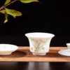 Bamboo Motif Jingdezhen Porcelain Gaiwan