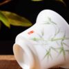 Bamboo Motif Jingdezhen Porcelain Gaiwan