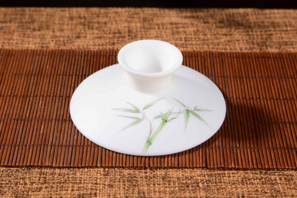 Bamboo Motif Jingdezhen Porcelain Gaiwan
