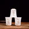 Bamboo and Taihu Limestone Motif Jingdezhen Porcelain Cup