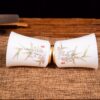 Bamboo and Taihu Limestone Motif Jingdezhen Porcelain Cup