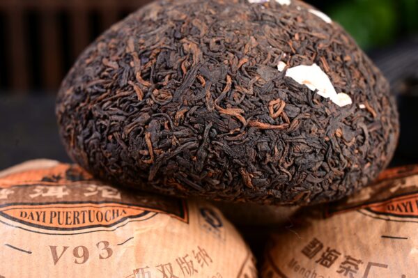 2007 Menghai DaYi V93 Premium Ripe Pu-erh Tea Tuo