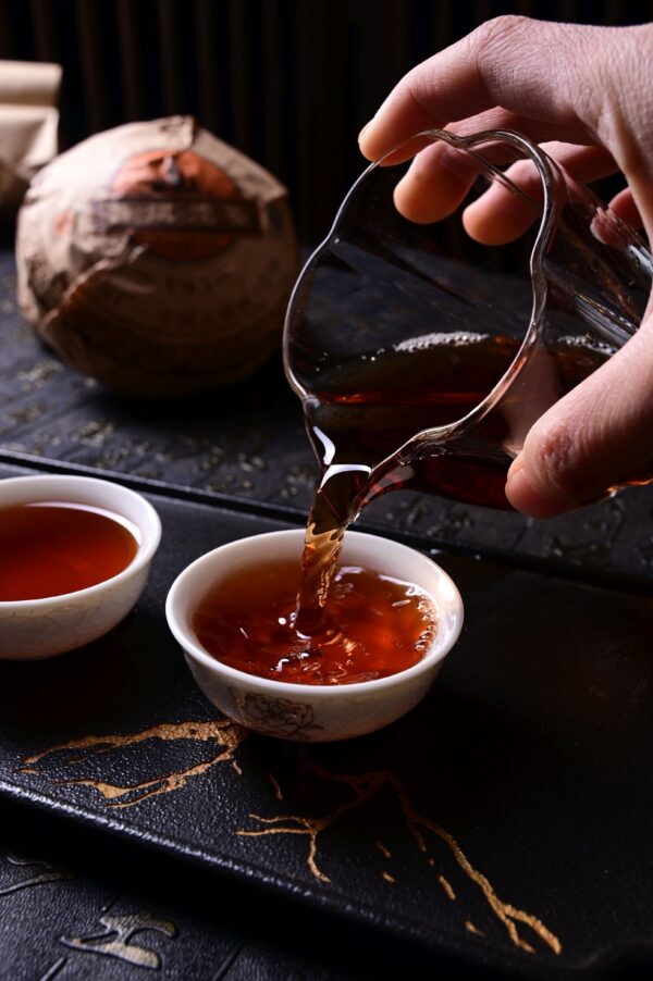 2007 Menghai DaYi V93 Premium Ripe Pu-erh Tea Tuo