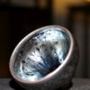 Jianzhan "Cerulean Silver Dragon" Hand-Made Stoneware Cup