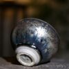 Jianzhan "Cerulean Silver Dragon" Hand-Made Stoneware Cup