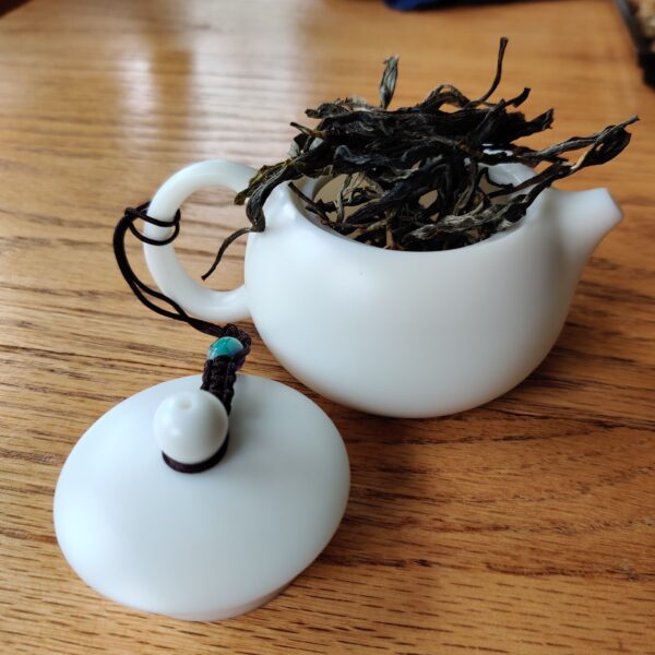 Mutton Fat Jade Porcelain "Xi Shi" Teapot