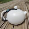 Mutton Fat Jade Porcelain "Xi Shi" Teapot