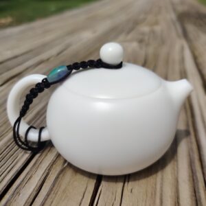 Mutton Fat Jade Porcelain "Xi Shi" Teapot
