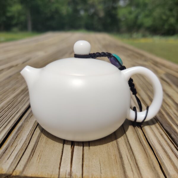 Mutton Fat Jade Porcelain "Xi Shi" Teapot