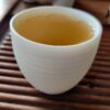 Mutton Fat Jade Porcelain "Egg-Shaped Spun" Tea Cup