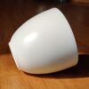 Mutton Fat Jade Porcelain "Egg-Shaped Smooth" Tea Cup