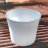Mutton Fat Ice Jade Porcelain "Thimble" Tea Cup