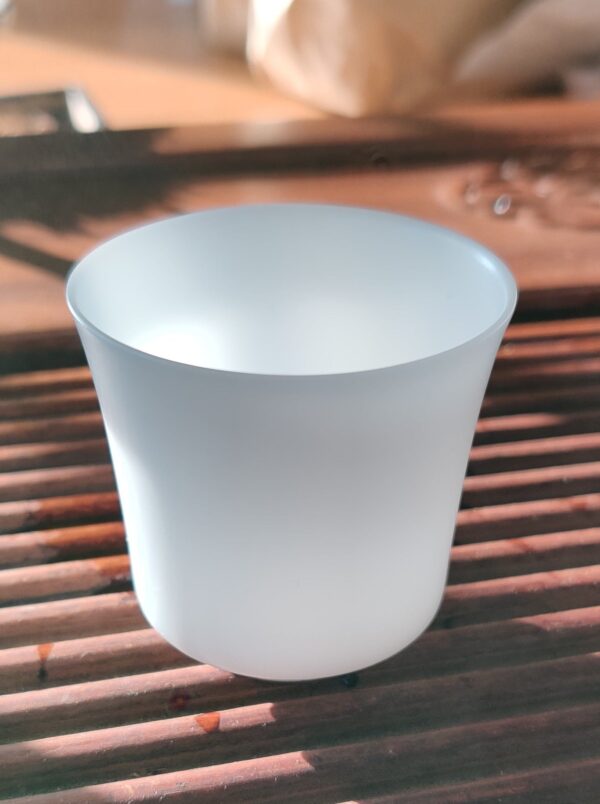 Mutton Fat Ice Jade Porcelain "Thimble" Tea Cup