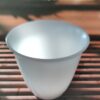 Mutton Fat Ice Jade Porcelain "Flared Rim" Tea Cup