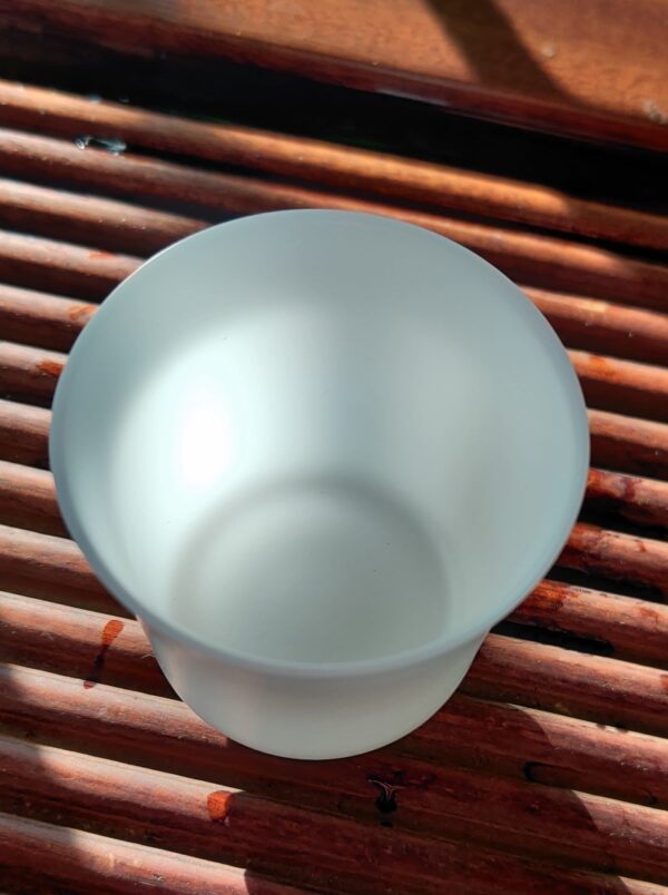 Mutton Fat Ice Jade Porcelain "Flared Rim" Tea Cup