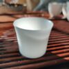 Mutton Fat Ice Jade Porcelain "Thimble" Tea Cup
