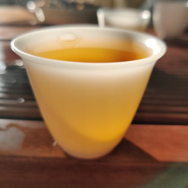Mutton Fat Ice Jade Porcelain "Flared Rim" Tea Cup