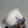 Ceramic "Ocean Water Cliff" Gaiwan and Tea Boat