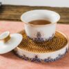 Ceramic "Ocean Water Cliff" Gaiwan and Tea Boat
