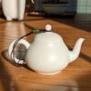 Mutton Fat Jade Porcelain "Pear Shaped" Teapot