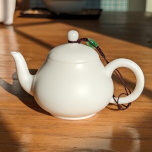 Mutton Fat Jade Porcelain "Pear Shaped" Teapot