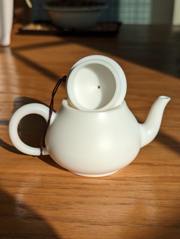 Mutton Fat Jade Porcelain "Pear Shaped" Teapot