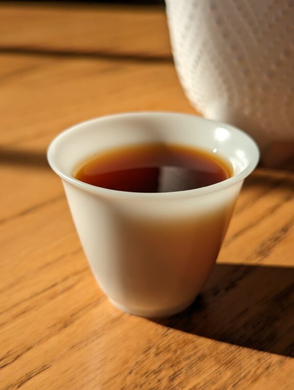 Mutton Fat Ice Jade Porcelain "Flared Rim" Tea Cup