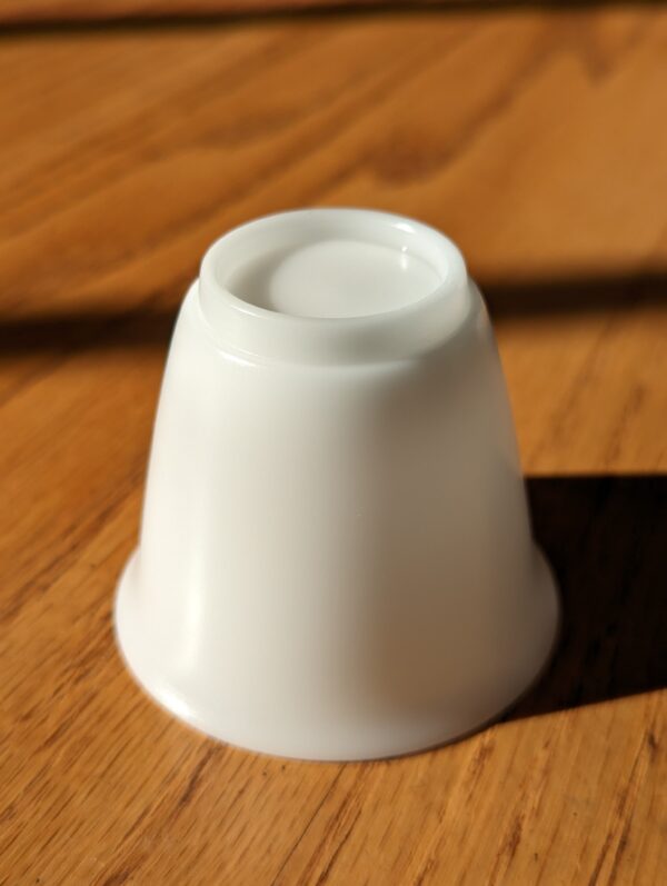 Mutton Fat Ice Jade Porcelain "Flared Rim" Tea Cup